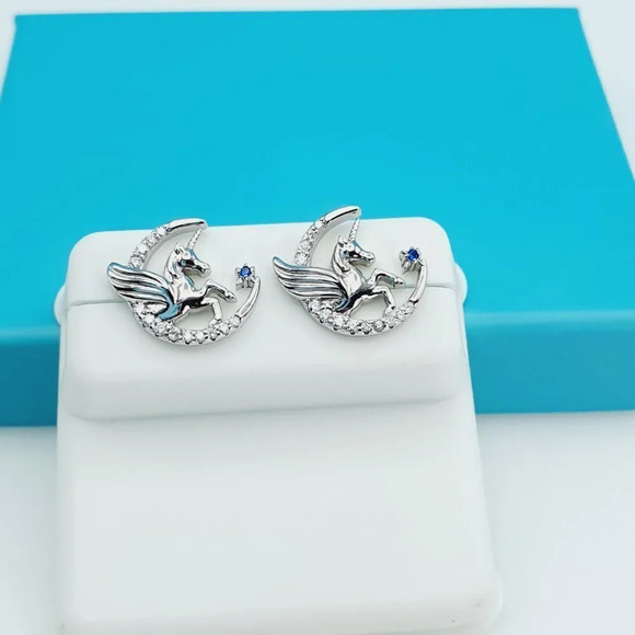 "925 Sterling Silver CZ Beautiful Earrings for Women, 1USPAR4128 - Picture 10 of 11